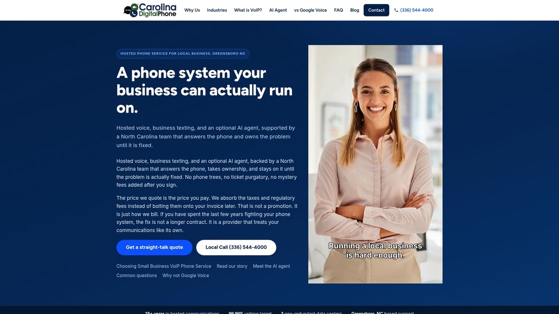 Carolina Digital Phone hosted VoIP for business, schools, and government
